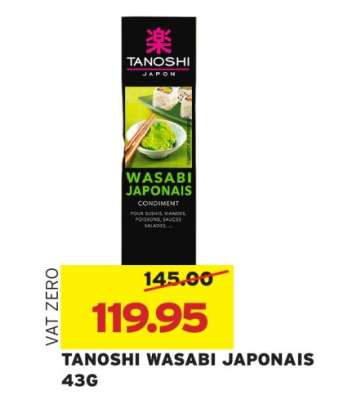 TANOSHI WASABI JAPONAIS 43G