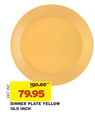 DINNER PLATE YELLOW