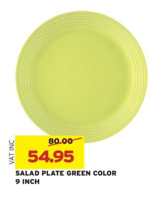 SALAD PLATE GREEN COLOR