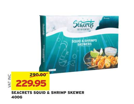 SEACRETS SQUID & SHRIMP SKEWER