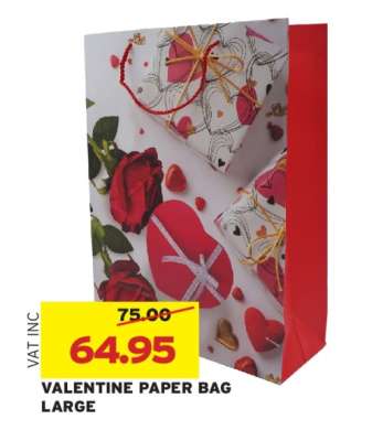 VALENTINE PAPER BAG LARGE