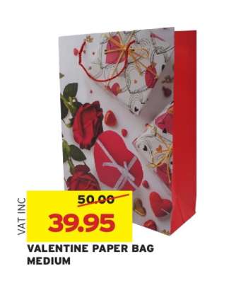 VALENTINE PAPER BAG MEDIUM