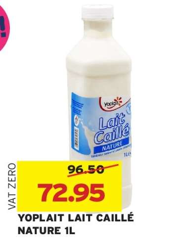 YOPLAIT LAIT CAILLÉ NATURE 1L