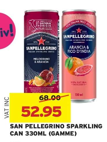 SAN PELLEGRINO SPARKLING CAN 330ML (GAMME)