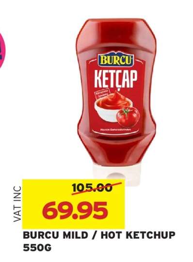 BURCU MILD / HOT KETCHUP 550G