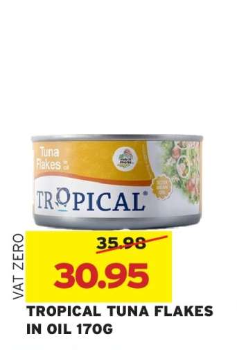 TROPICAL TUNA FLAKES IN OIL 170G