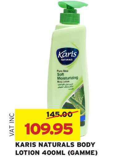 KARIS NATURALS BODY LOTION 400ML (GAMME)