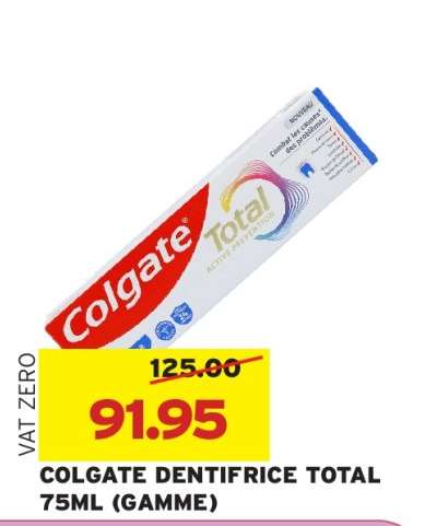 COLGATE DENTIFRICE TOTAL 75ML (GAMME)