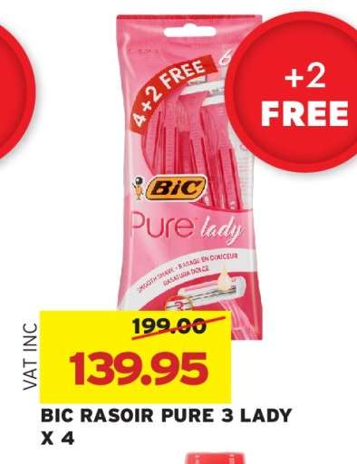 BIC RASOIR PURE 3 LADY X 4