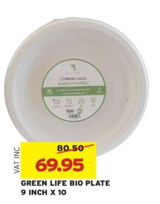 GREEN LIFE BIO PLATE 9 INCH X 10