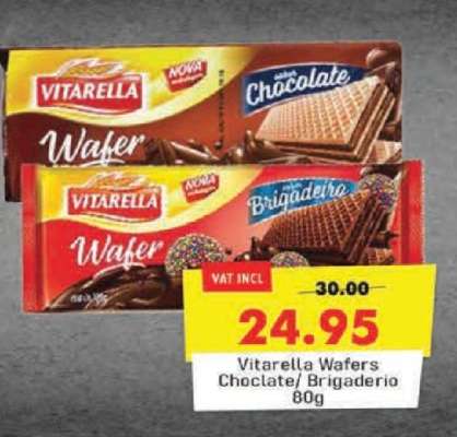 Vitarella Wafers Chocolate/Brigadeiro 80g