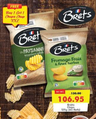 BRETS CHIPS 125G