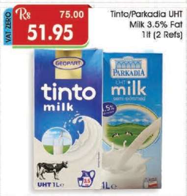 Tinto/Parkadia UHT Milk