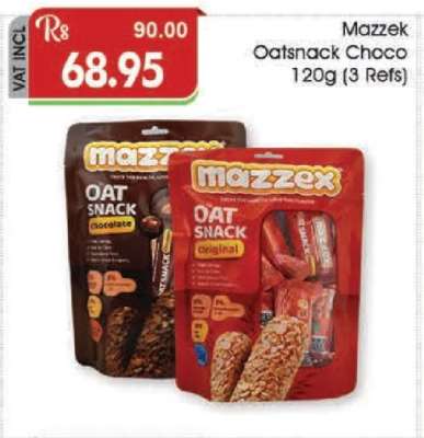 Mazzek Oatsnack Choco 120g (3 Refs)