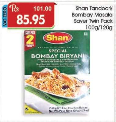Shan Tandoori/Bombay Masala Saver Twin Pack 100g/120g