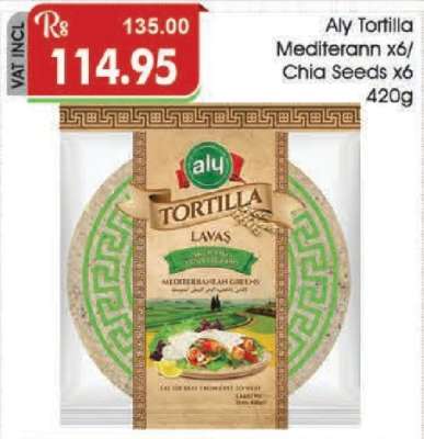 Aly Tortilla Mediterrann x6/Chia Seeds x6