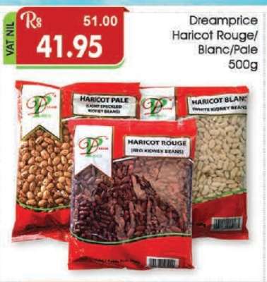 Dreamprice Haricot Rouge/Blanc/Pale 500g