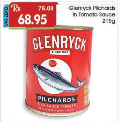 Glenryck Pilchards In Tomato Sauce 215g