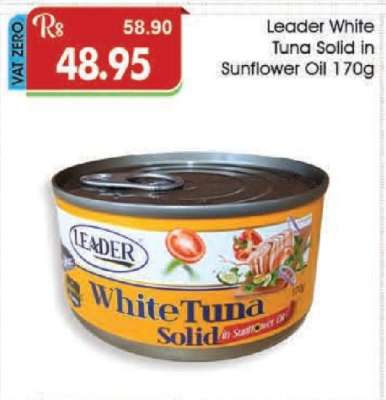 Leader White Tuna Solid In Sunflower Oil 170g