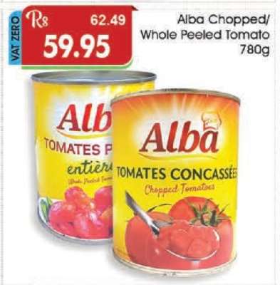 Alba Chopped/Whole Peeled Tomato 780g