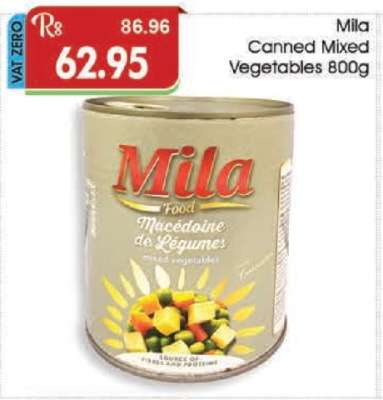 Mila Canned Mixed Vegetables 800g