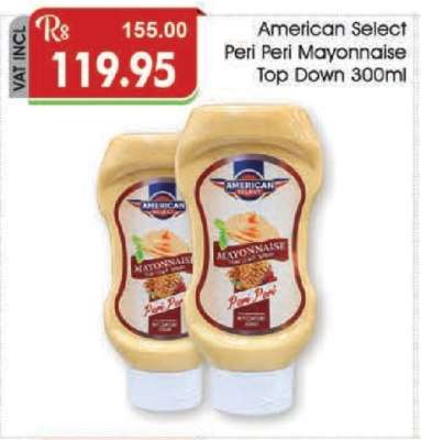 American Select Peri Peri Mayonnaise Top Down 300ml
