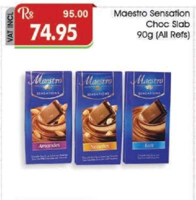 Maestro Sensation Choc Slab 90g (All Refs)