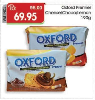 Oxford Premier Cheese/Choco/Lemon 190g