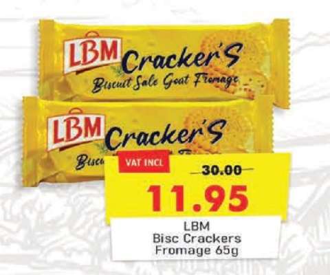 LBM Bisc Crackers Fromage 65g