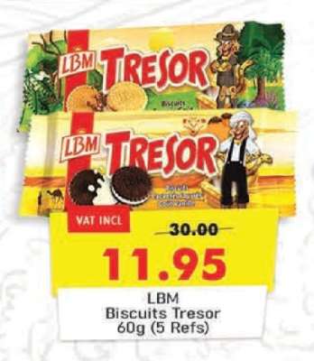 LBM Biscuits Tresor 60g (5 Refs)