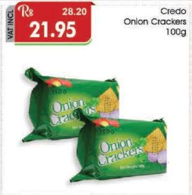 Credo Onion Crackers 100g