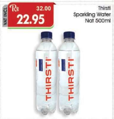 Thirsti Sparkling Water Nat 500ml