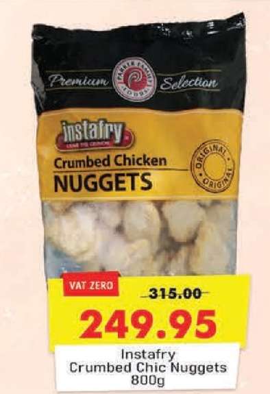 Instafry Crumbed Chic Nuggets 800g