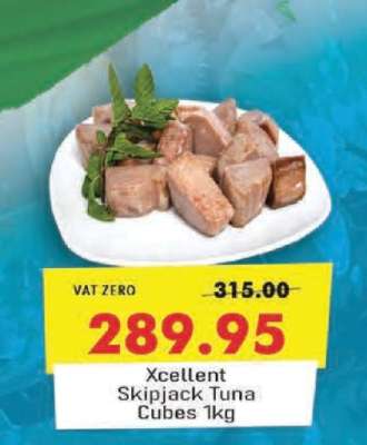 Xcellent Skipjack Tuna Cubes 1kg
