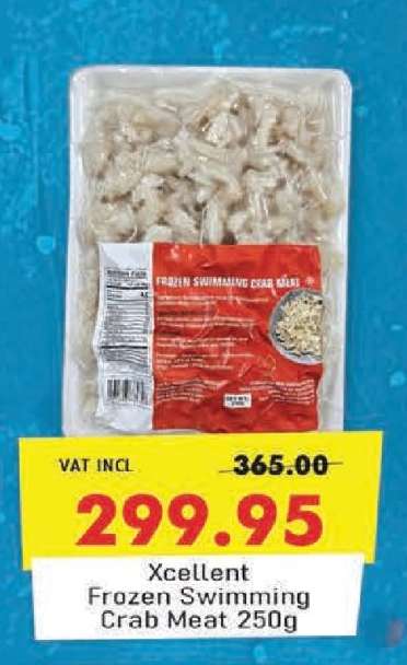 Xcellent Frozen Swimming Crab Meat 250g