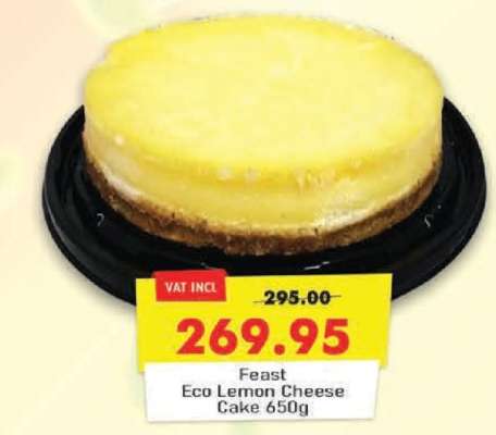 Feast Eco Lemon Cheese Cake 650g