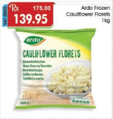 Ardo Frozen Cauliflower Florets 1kg