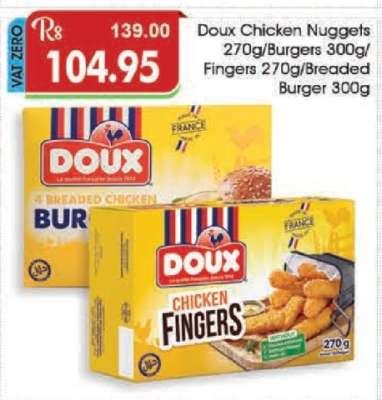 Doux Chicken Nuggets/Burgers/Fingers