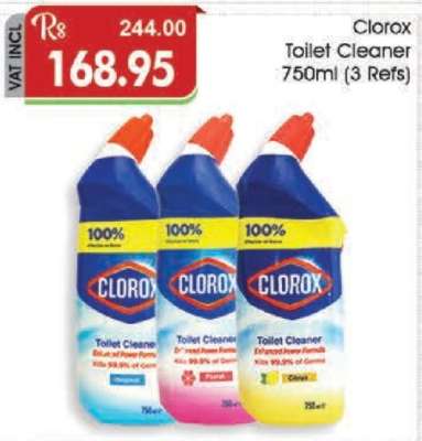 Clorox Toilet Cleaner 750ml (3 Refs)