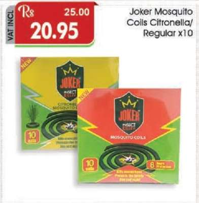 Joker Mosquito Coils Citronella/Regular x10