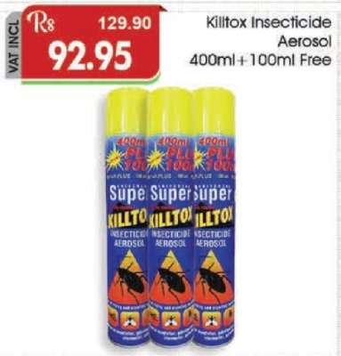 Killtox Insecticide Aerosol 400ml + 100ml Free