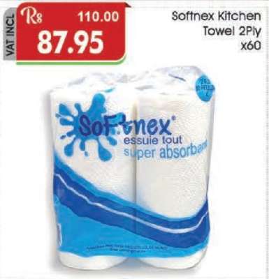 Softnex Kitchen Towel 2Ply x60