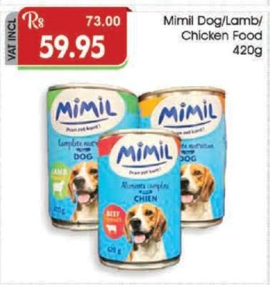 Mimil Dog/Lamb/Chicken Food 420g