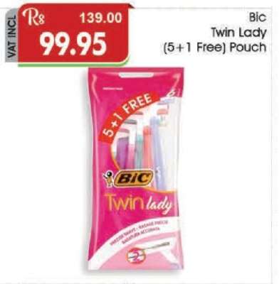 Bic Twin Lady (5+1 Free) Pouch