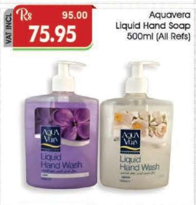 Aquavera Liquid Hand Soap 500ml (All Refs)