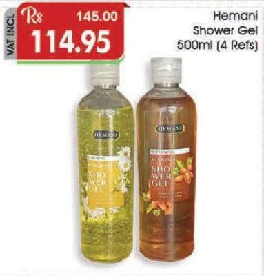 Hemani Shower Gel 500ml (4 Refs)