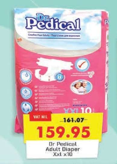 Dr Pedical Adult Diaper XXL x10