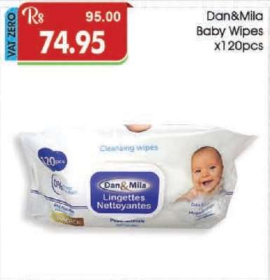 Dan&Mila Baby Wipes x120pcs