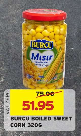 BURCU BOILED SWEET CORN 320G
