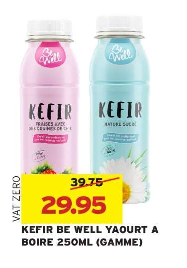 KEFIR BE WELL YAOURT A BOIRE 250ML (GAMME)